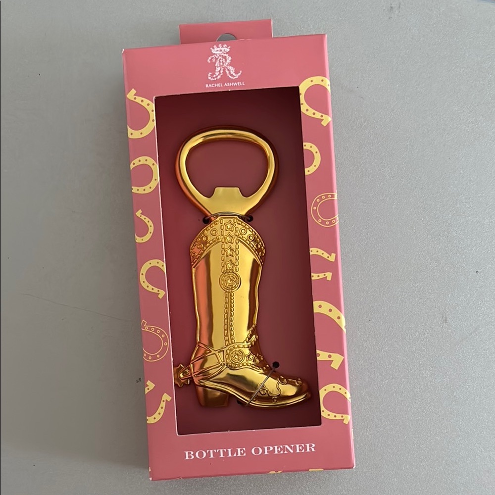NIB RACHEL ASHWELL COWBOY BOOT BOTTLE OPENER